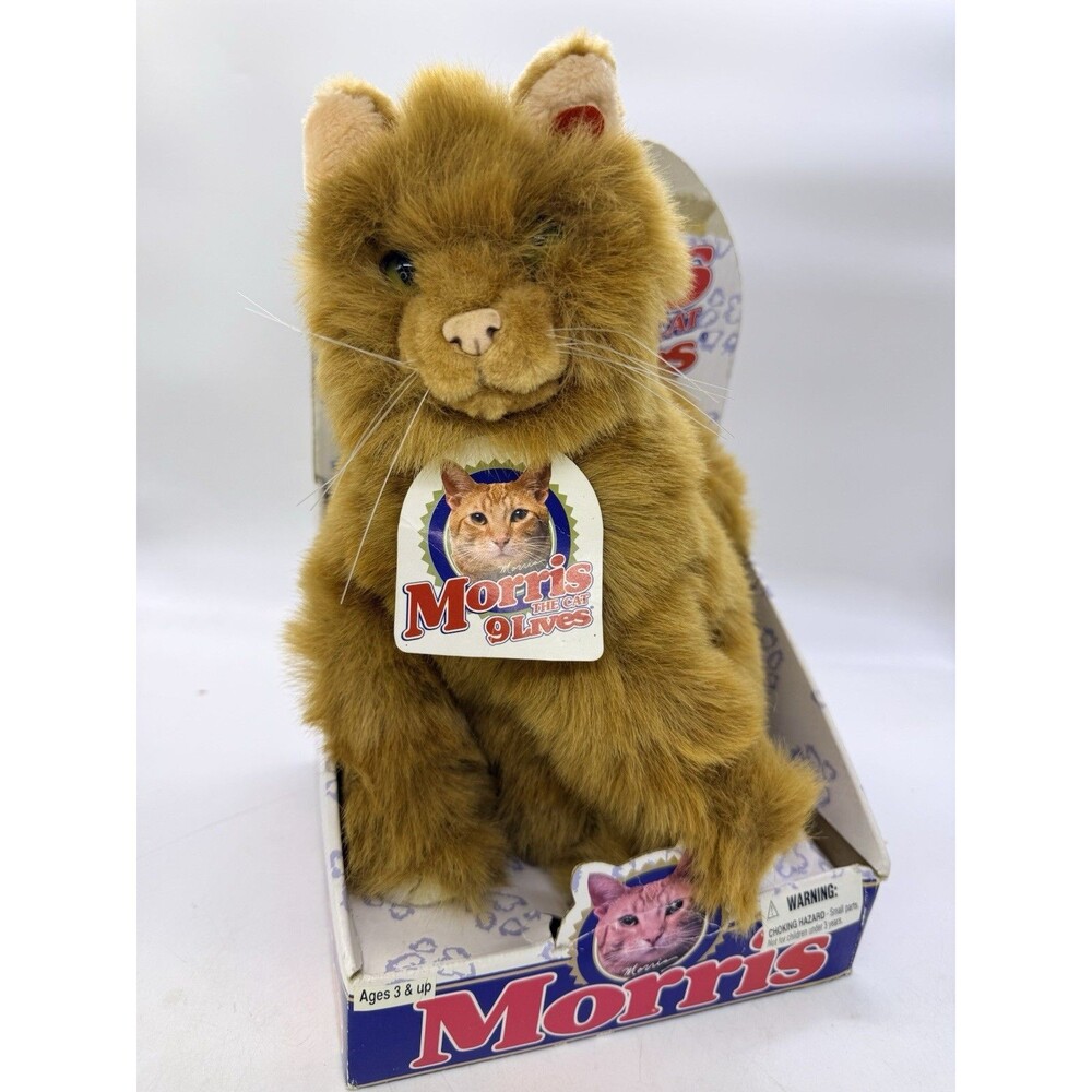 2000 MORRIS THE CAT HJ HEINZ 9 Lives STUFFED Animal Toy NEW IN BOX